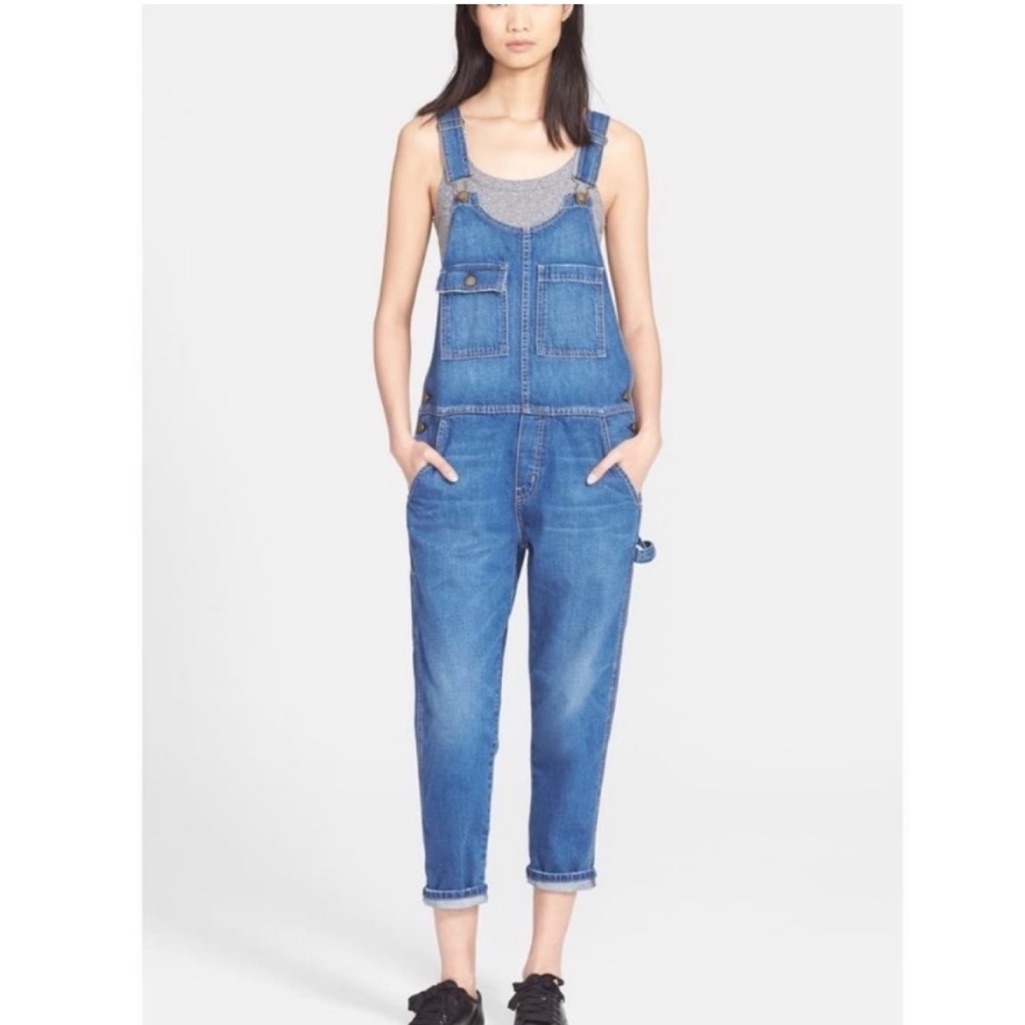 Current/Elliott Carpenter Denim Overalls Blue Size 1 (Small)